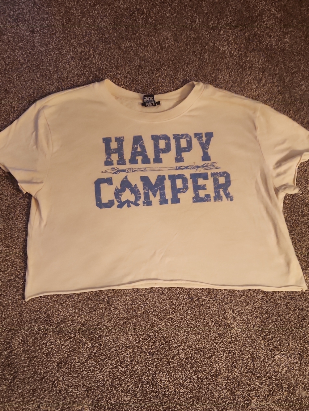 Rue21 - Happy Camper Crop Top - Size Medium